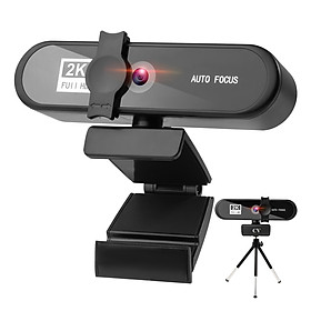 Webcam máy tính CV 4K 2K 1080P Lấy Nét Tự Động Kèm Giá Đỡ Ba Chân,Nắp Bảo