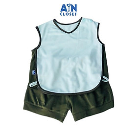 Bộ quần áo ngắn bé trai Xanh rêu thun cotton - AICDBGEVXCRP - AIN Closet