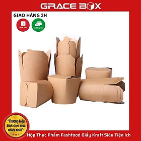 Mua Lốc 10 Hộp Thực Phẩm Fashfood Giấy Kraft Siêu Tiện ích