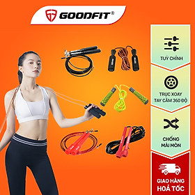 Dây nhảy thể dục siêu nhẹ, siêu bên, tùy chỉnh độ dài linh hoạt chính hãng Goodfit GF90XJR