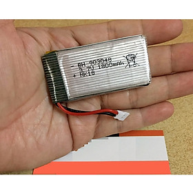 Mua Pin sạc 3.7V dung lượng cao 1800mAh chân cắm jack trắng dẹt P2.54