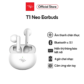 Mua Tai nghe bluetooth itel T1 Neo - Bluetooth v5.1  sạc type C  cảm ứng vân tay  4h chơi nhạc - Hàng chính hãng