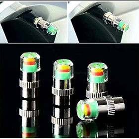 BỘ 4 NẮP CHÂN VAN XE MÁY ÔTÔ XE ĐIỆN ĐO ÁP XUẤT LỐP AN TOÀN CHO BẠN