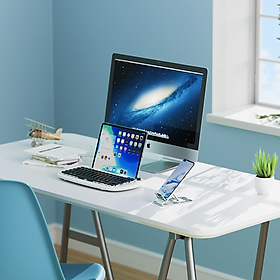Mua Bàn Phím Không Dây Remax JP-1 có khe để điện thoại  máy tính bảng kết nối cùng lúc 2 thiết bị qua Bluetooth và USB - Hàng Nhập Khẩu