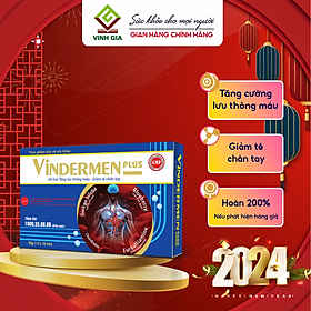 Vindermen Plus - Tăng cương lưu thông máu, thiểu năng tuần hoàn máu não - hộp 30 viên