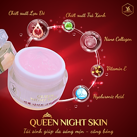 Kem dưỡng trắng da ban đêm Lựu Đỏ QUEEN NIGHT SKIN