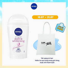 Sáp Ngăn Mùi NIVEA Extra Whitening Trắng Mịn Mờ Vết Thâm (40ml) - 82896