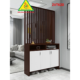 Mua Tủ kệ trang trí kiêm vách ngăn phòng khách   nhà bếp 2VTK20 - Nội thất lắp ráp Viendong Adv