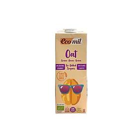 Sữa Yến Mạch Ít Đường Gluten Free Hữu Cơ Ecomil (1L) - Organic Oat Milk No Added Sugars Gluten Free (1L)