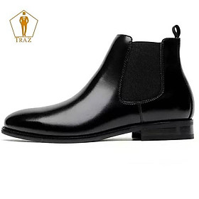 Hình ảnh Giày boots nam TRAZ Chelsea Boots Classic đế khâu(đặt lùi 1 size)