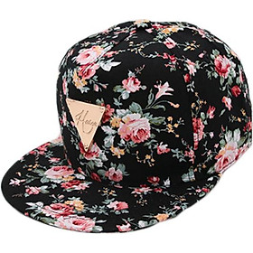 Mũ nón lưỡi chai snapback nữ SB29 hoa hồng