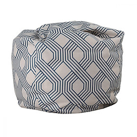 Mua Vỏ gối lười PATTERN vải sợi tổng hợp bền chắc  vỏ nền trắng phối hoa văn hình học xanh dương | Index Living Mall - Phân phối độc quyền tại Việt Nam