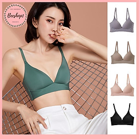 Áo lót đúc su non đệm mỏng không gọng, bản to chống hằn mỡ lưng, cao cấp chống tràn ngực dành cho ngực vừa tới ngực lớn AS139