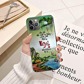 Hình ảnh Ốp lưng điện thoại iPhone 11 Pro viền silicon dẻo TPU  hình Thư Pháp - Hàng chính hãng
