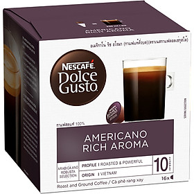 Hộp 16 Viên Nén Cà Phê Rang Xay Nescafe Dolce Gusto – Americano (128g)