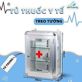 Mua Tủ thuốc y tế gia đình treo tường size 40 x 30 x 15cm