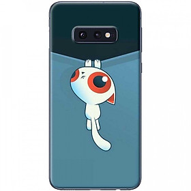 Ốp lưng dành cho Samsung Galaxy S10E mẫu Mèo kéo rèm