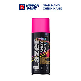 Sơn xịt đa năng Pylox Lazer Màu Phản Quang - 1002 PINK - Chính hãng NIPPON PAINT - Dung tích 400ml