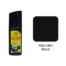 Xi nước đánh bóng màu đen 50ml Làm Sáng Bóng cho giày túi ví da trơn