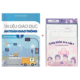 Sách - Tài liệu giáo dục an toàn giao thông - Lớp 5