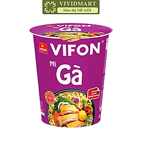 VIFON - Mì ly Vifon hương vị Gà, Vifon mì ly gà Vifon, Mì gà Vifon ly, Vifon Mì ly ăn liền Vifon (60g/ly)