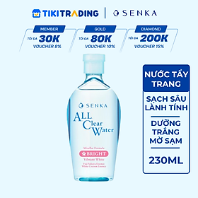 Nước tẩy trang SENKA A.L.L. CLEAR WATER Micellar Formula White 230ml