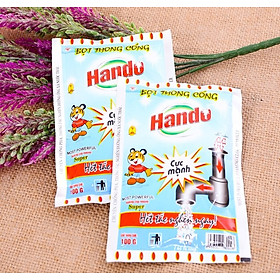 Combo 2 gói bột thông cống nội địa Hando 100Gr [Không dùng khi tắc bằng chất thải vô cơ]