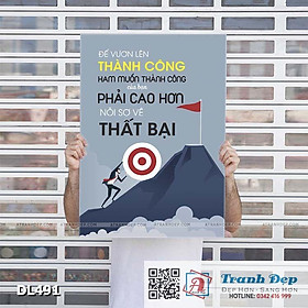 Mua Tranh động lực trang trí phòng làm việc - Để vươn lên thành công - DL491
