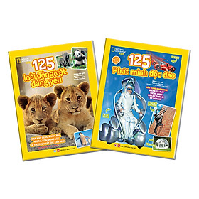 Combo 2 Cuốn 125 Phát Minh Độc Đáo + 125 Loài Động Vật Đáng Yêu: Sách Dành Cho Trẻ Từ 6 Tuổi