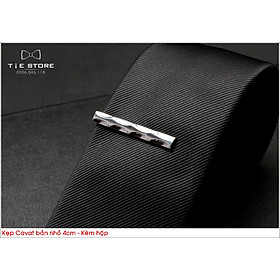 Kẹp cà vạt nam bản nhỏ ( 4cm) -Tặng kèm hộp