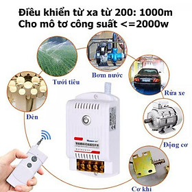 Bộ công tắc điều khiển từ xa 1Km Honest 30A/220V 9220KB bật tắt máy bơm nước