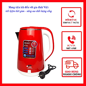 Mua Ấm Siêu Tốc  Cao Cấp 2.5L  Ấm Đun Siêu Tốc 2 Lớp Loại Lớn
