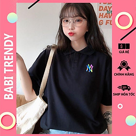 Áo thun nam nữ áo Polo phản quang NY unisex nam nữ phong cách hàn quốc siêu đẹp – ST150 - babitrendy