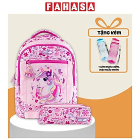 Combo Ba Lô Activego + Bóp Viết Magic Unicorn Clever Hippo - Trung Học (Tặng Kèm Bình Nước 500ml)
