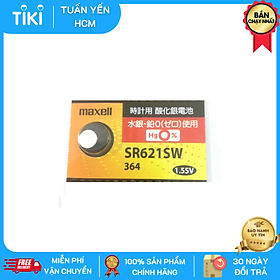 Pin Nhật Maxell SR621SW / SR621 / 621 / 364 / AG1 / LR621 Chính Hãng 1 Viên