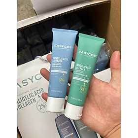 Combo gội xả EASYCOS 60ML dưỡng tóc, hương nước hoa giúp tóc chắc khỏe ngăn ngừa gãy rụng Salicylic Acid Collagen