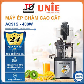 Mua Máy Ép Chậm Unie USJAC91S  Công Suất 400W - Ép Chậm 33v/p  Vận Hành Êm Ái  Hàng Chính Hãng