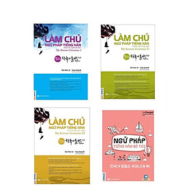 Combo Làm Chủ Ngữ Pháp Tiếng Hàn ( sơ cấp + trung cấp + cao cấp) và Ngữ pháp tiếng Hàn bỏ túi
