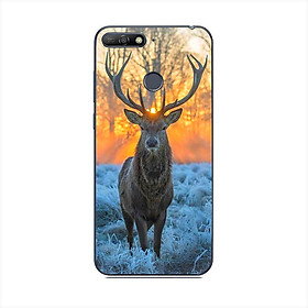 Ốp điện thoại dành cho máy Huawei Honor 7C - 1811 tuần lộc dưới hoàng hôn MS DMT005