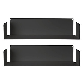 Combo 2 Kệ Sách Treo Tường Smlife Chữ U 45 (45 x 15 x 15 cm ) - Trắng