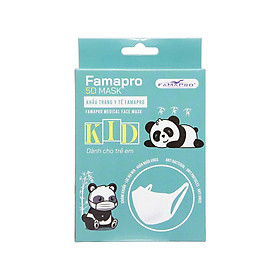 Hộp 10 Khẩu Trang Trẻ Em 5D Mask Quai Vải