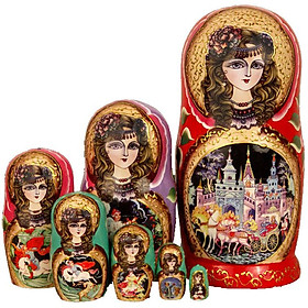 Búp bê Nga Matryoshka bộ 7 con - Công chúa ngủ trong rừng