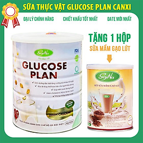 [Tặng kèm 1 hộp Sữa Hạt] Sữa thực vật Glucose Plan Canxi Soyna 900g bổ sung hàm lượng dinh dưỡng và canxi cao dành cho người tiểu đường, xương khớp, tim mạch chính hãng date mới nhất