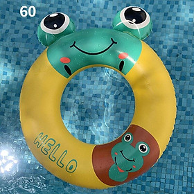 Phim hoạt hình Ếch mắt to Vòng cao su bơm hơi cho trẻ em Bể bơi Phao bơi cho bé Vòng bơi Bánh xe nước Vòng tròn bơi