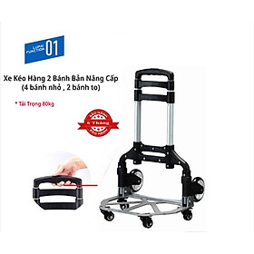 Mua Xe Kéo hàng 2 bánh bản Nâng cấp trọng tải 80kg XKT07