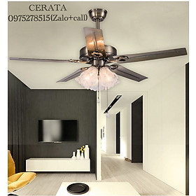 Mua Quạt Trần Động Cơ Lõi Đồng Có 6 Cấp Độ Gió  Công Suất 90W  Tặng kèm bóng led  phì hợp mọi không gian như nhà hàng  khách sạn  phòng khách  bếp  quán cafe...