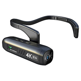 Máy ảnh thiết bị đeo máy ảnh có thể đeo được 4K Sports Sports Sports 4K WiFi Digital Action Actional Gimbal Anti Shake CCTV Security Cam Màu sắc: Đen