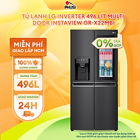Mua Tủ lạnh LG Inverter 496 lít Multi Door InstaView Door in Door GR-X22MBI - Hàng chính hãng - Giao HCM và 1 số tỉnh thành
