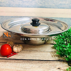 Mua Nồi Lẩu Mâm  Lẩu NÓN INOX SUS 304 Cao Cấp  Nồi 18 cm  Mâm Vành 40 cm . Dụng cụ nồi lẩu sử dụng ĐA NĂNG tiện lới  INOX dày bóng  đẹp. Hàng Việt Nam Chất Lượng Cao