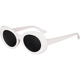 Retro Clout Goggles Glasses Oval Bold Mod Thick Framed Sunglasses